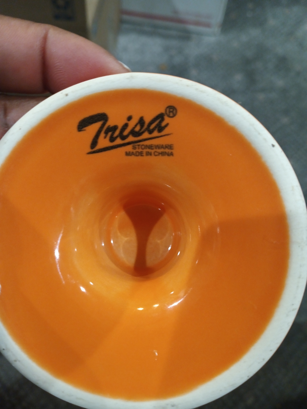 Set Of 4 Trisa Stoneware Yellow and Orange Pedestal Sherbet Dessert Bowl - Picture 6 of 6